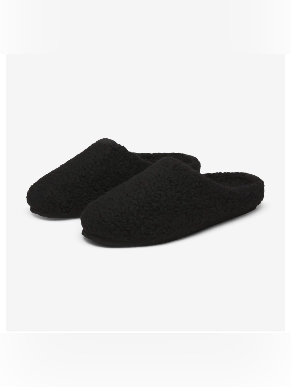 Allbirds Unisex Wool Slipper Fluff in Black Size Women's 9.5 - Men's 8.0